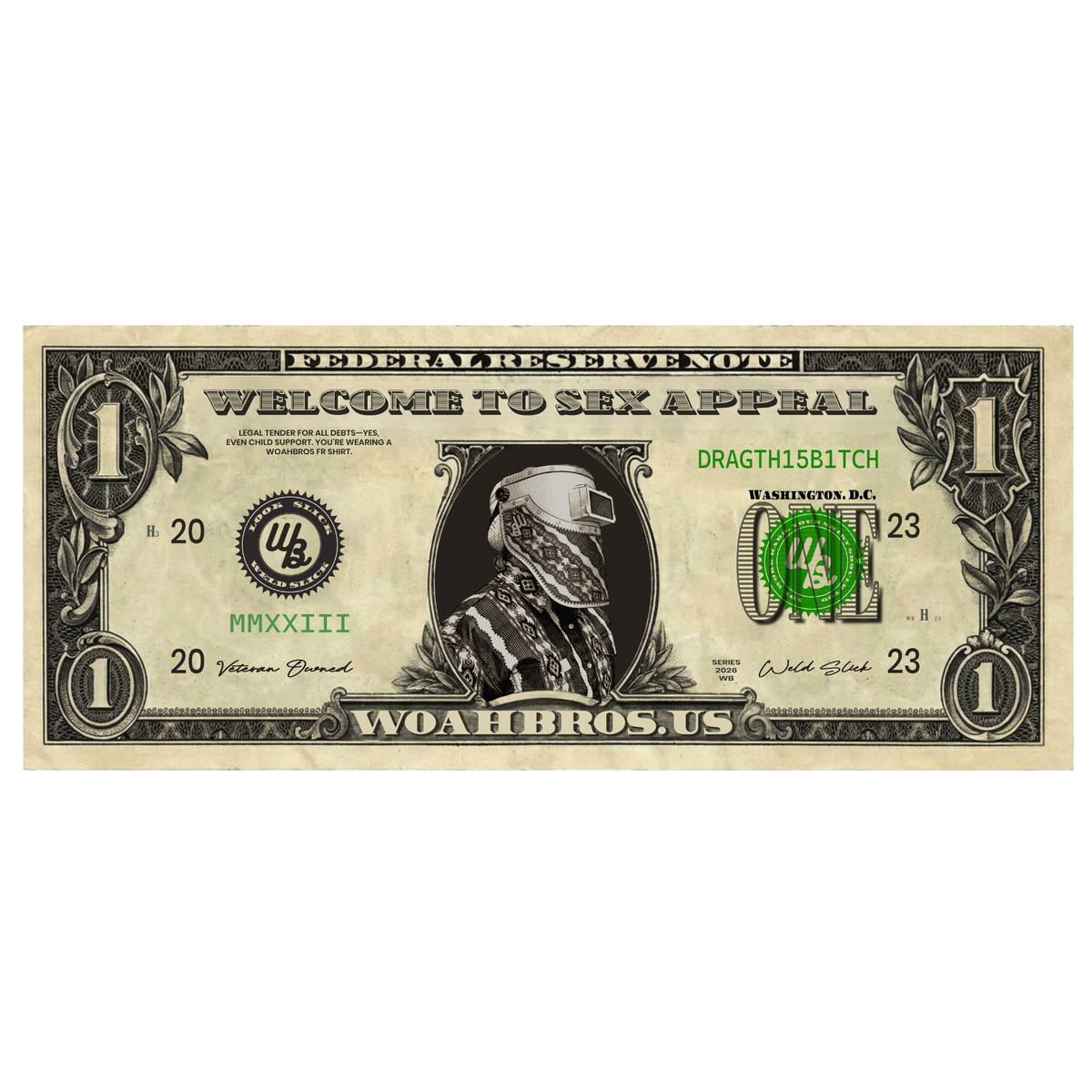 WoahBros Dollar Sticker
