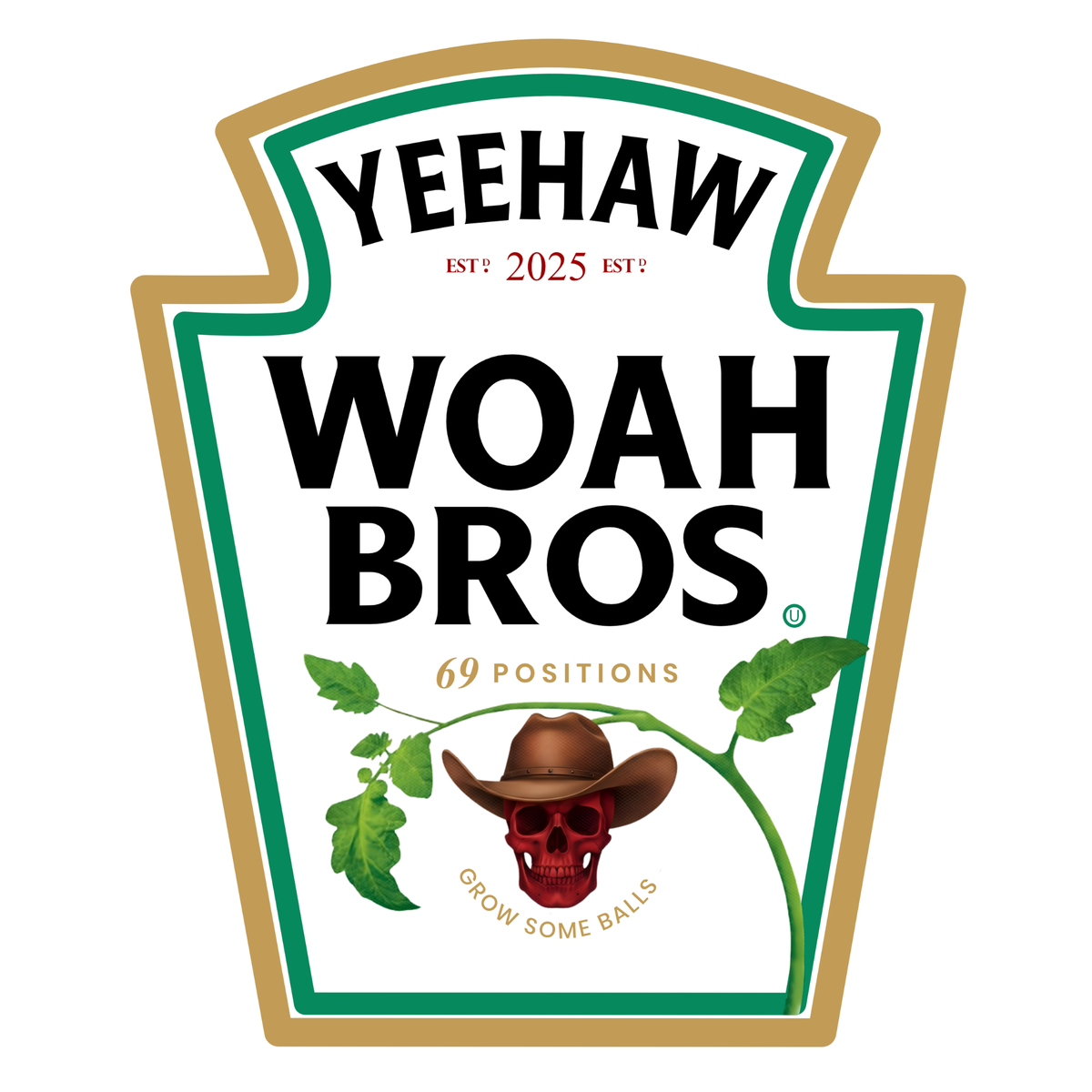 WoahBros Condiment Sticker