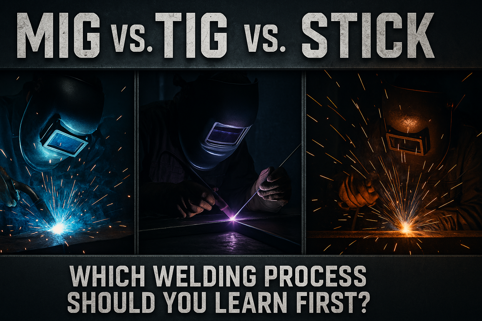 MIG vs. TIG vs. Stick: Which Welding Process Should You Learn First?