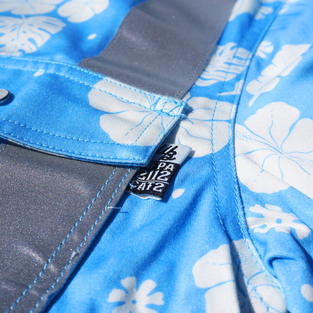 WoahBros Hi-Viz Blue Hawaiian FR