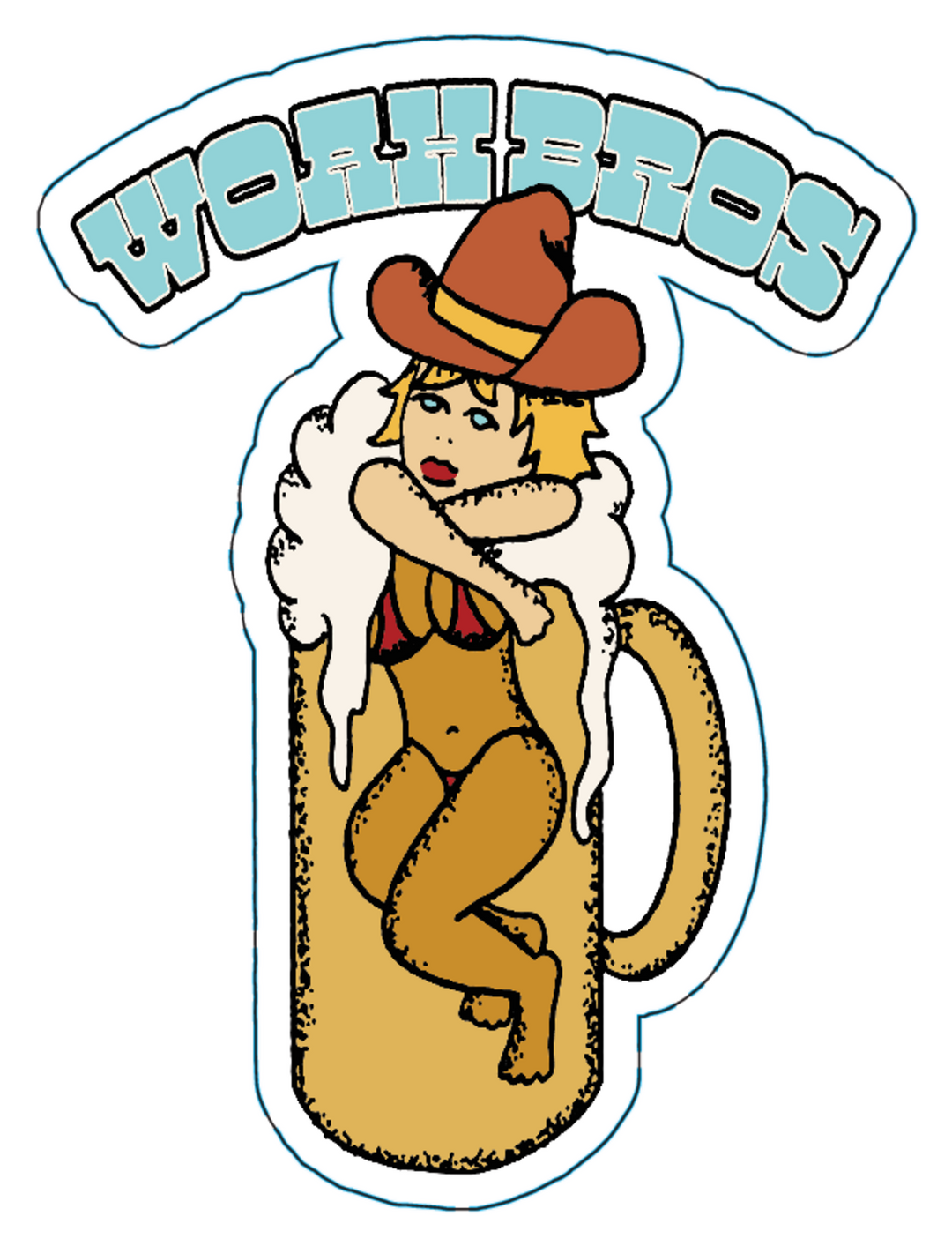 Beers and Babes Sticker