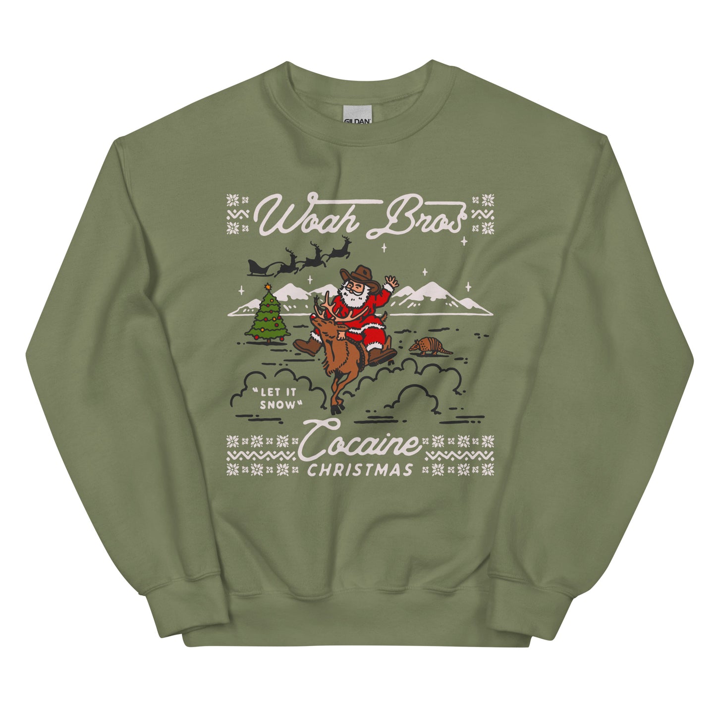 WoahBros Cocaine Christmas Sweater