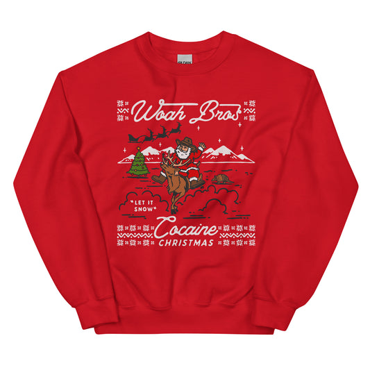 WoahBros Cocaine Christmas Sweater